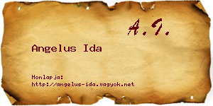 Angelus Ida névjegykártya